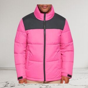 Club Room Men Colorblocked Puffer Winter Jacket‎ Ultra Loft Warm Water-Resistant